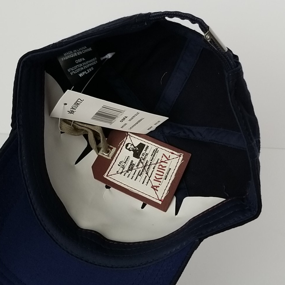 A. KURTZ Infantry Blue Chevron Baseball Cap OSFA - Picture 8 of 16